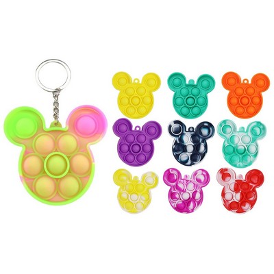 Micky Mouse Push Pop Bubble Keychain