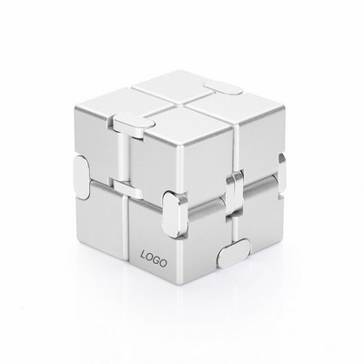 Metal Alloy Infinity Cube Professional Fidget Stress Reliever Weighted Aluminum Alloy