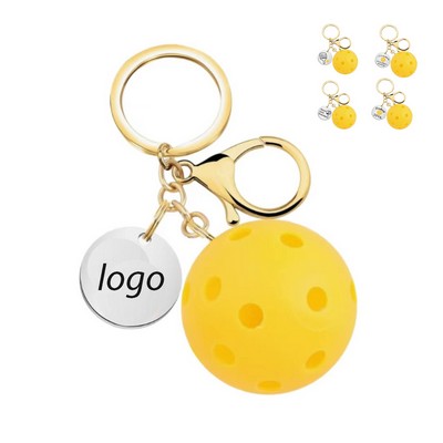 Personalized Pickleball Keyring