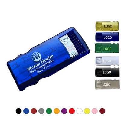 Customizable Plastic Bandage Dispenser W/Five Bandages