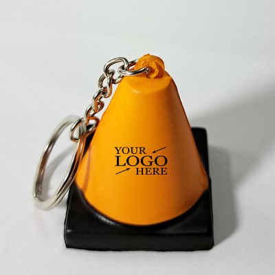 Cone Shaped Stress Reliever Keychain