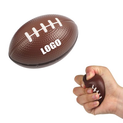 Dark Brown Foam Squeeze Pressure Rugby Ball