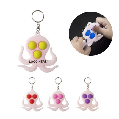 Squeeze Octopus Keyring Popper