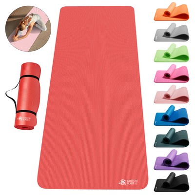 NBR Yoga Mat With Carrying Strap