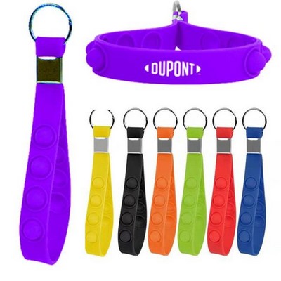 Push Pop Stress Reliever Keychain