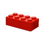 Red Building Block Stress Reliever