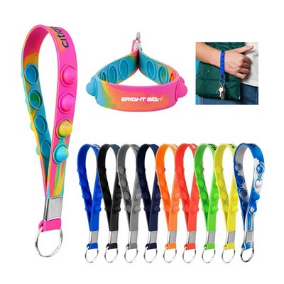 Silicone Popper Stress Reliever Keychain