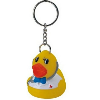 Rubber Doctor Duck Key Chain©