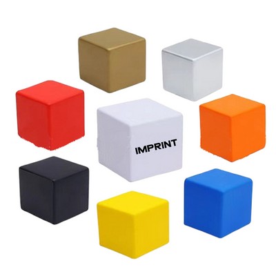 Cube Shaped Stress Relief Squeeze Ball