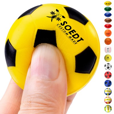 1.6'' Mini Sports-Themed PU Stress Balls