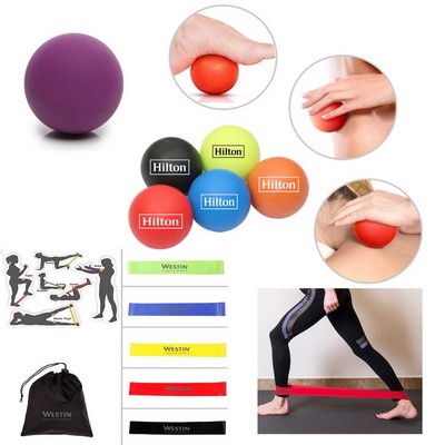iBank ® Exercise Massage Ball + Fitness Resistance Bands