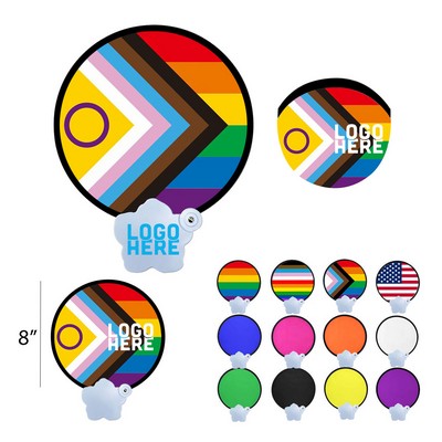New Progress Pride Folding Hand Fans
