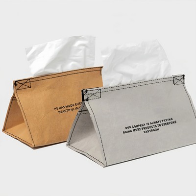 Washable Kraft Paper Tissue Box