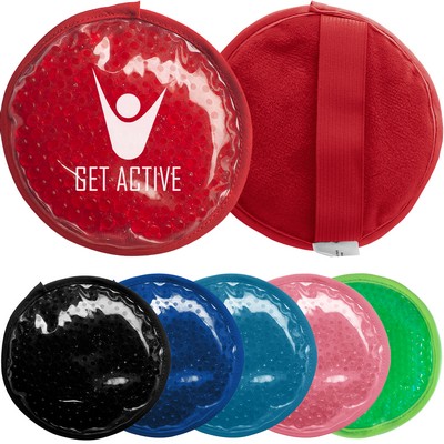 Hot/Cold Plush Gel Bead Packs - Round