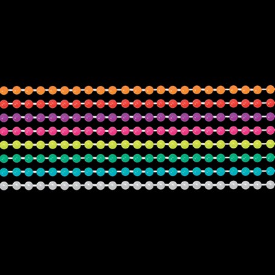 Glow in the Dark 7.5 Mm Bead Necklaces (Assorted Colors)