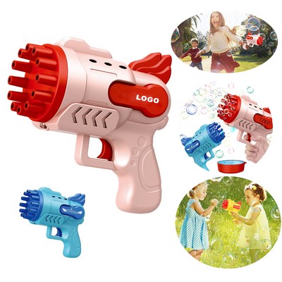 Party Favor Bubble Machine Electric Bubble Toy 12 Holes Automatic Bubble Maker for Kids Gifts