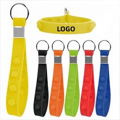 Push Pop Stress Reliever Keychain