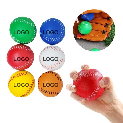 Baseball-Shaped PU Stress Reliever