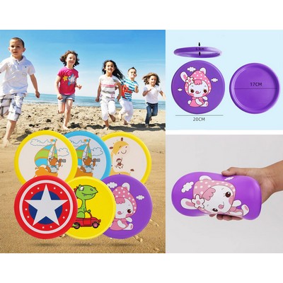 Kids Flying Disc Toy Outdoor Playing Lawn Game Disk Flyer