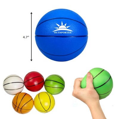 Soft 4.5" PU Foam Mini Basketball Stress Reliever Toy